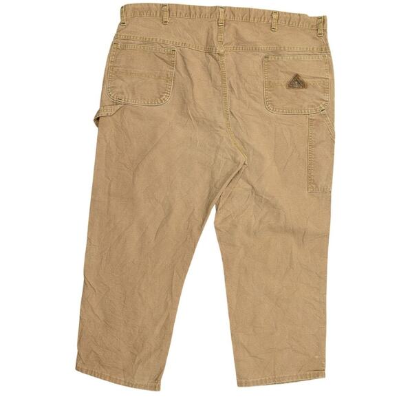 Bulwark FR Men's Straight Jeans Brown 42x27 Cotton Preowned Carpenter - Picture 1 of 7